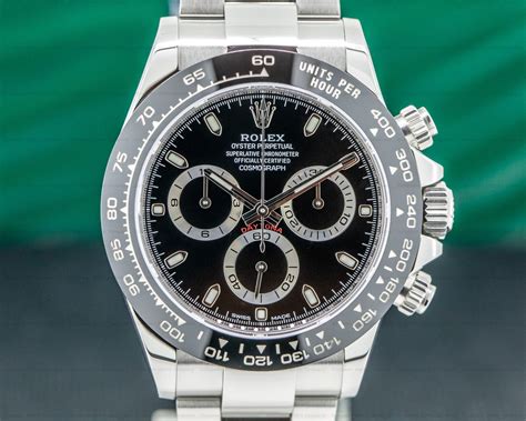 rolex daytona black dail silver bezel|Rolex daytona platinum diamond dial.